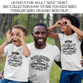 Vit här kommer pappa och jag från Fantastisk Pappa T Shirt