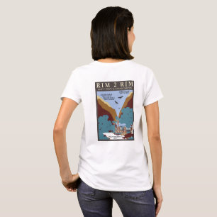 vit hart, baksida på framsidan t shirt