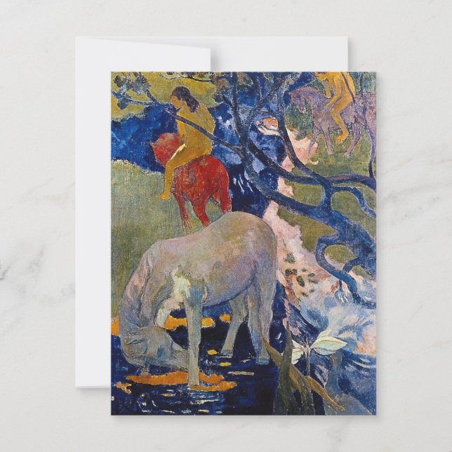 Vit häst av Paul Gauguin (Framsida)