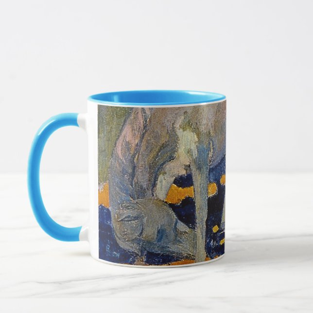 Vit häst av Paul Gauguin Mugg (Vänster)