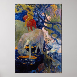 Vit häst av Paul Gauguin Poster