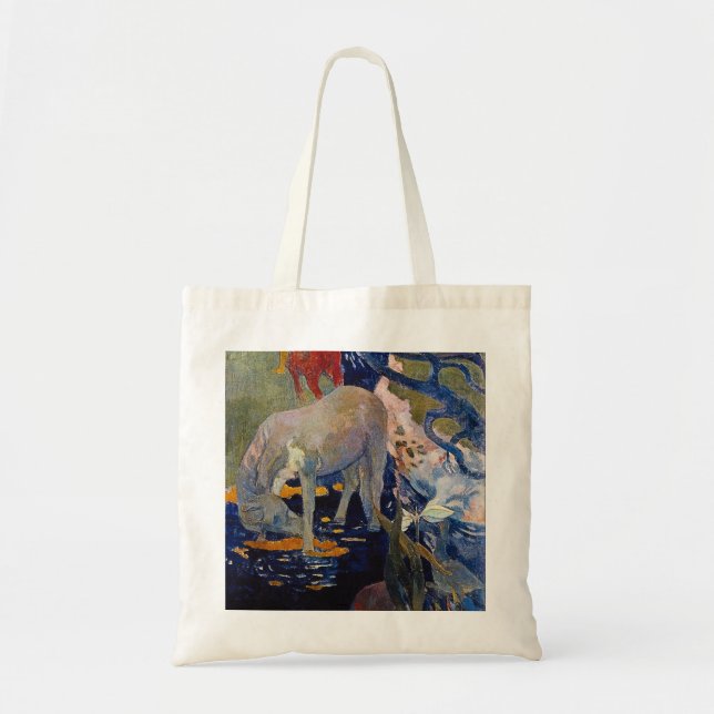 Vit häst av Paul Gauguin Tygkasse (Framsidan)