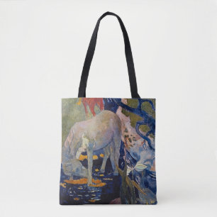 Vit häst av Paul Gauguin Tygkasse