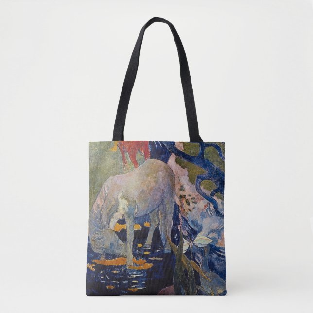 Vit häst av Paul Gauguin Tygkasse (Framsida)
