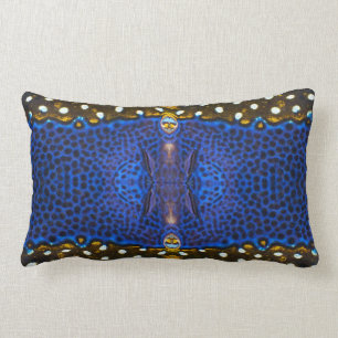 "Vit havsfisk II" Lumbar Dekorativ kudde