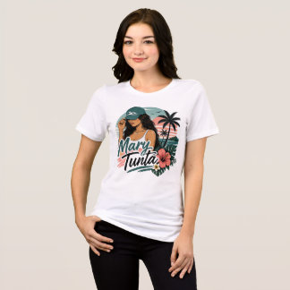 Vit hawaiiansk pidginrolig Mary Tunta T Shirt