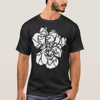 Vit Hibiscus Flower Plant Art T Shirt