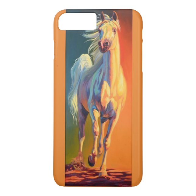 Vit hingst i iphone case Case-Mate iPhone skal (Baksida)