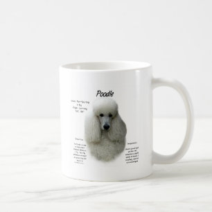 Vit) historiedesign för pudel ( kaffemugg