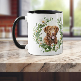 Vit Hund för utandningsköljning (Chesapeake Bay Re Mugg