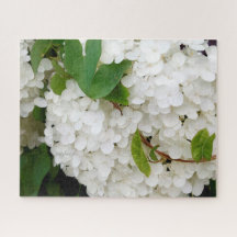 Vit Hydrangea 16 x 20 Pussel med jhelene