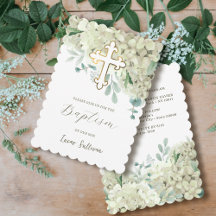 Vit Hydrangea Baptism