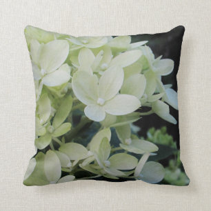 Vit Hydrangea Kudde
