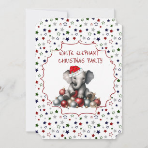Vit inbjudan till elefantjulfest
