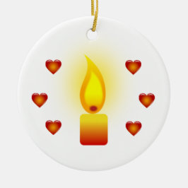 Vit inspirerande offertdesign julgransprydnad keramik