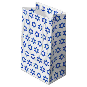Vit israelisk Flagga Gifts Bag, Patriotic Israel