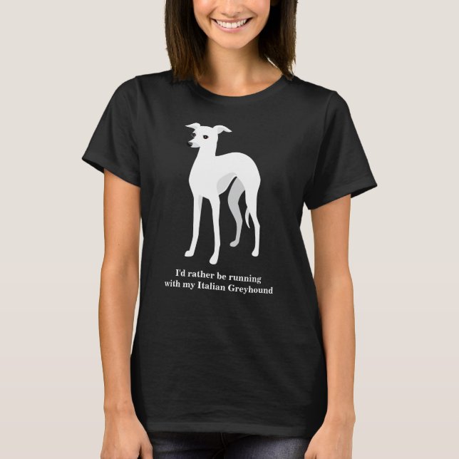 Vit italiensk Anpassningsbar T Shirt (Framsida)
