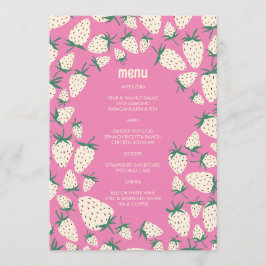 Vit jordgubbsfrö Cute Pineberry HAND PLOCKADE ANPA Meny