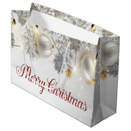 Vit jul Bollar Snöflingor String Ljus