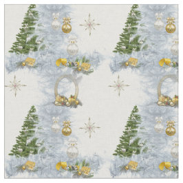 Vit jul Bröllop Tyg