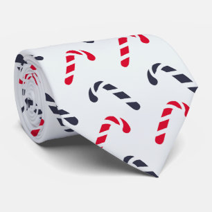 Vit jul Candy cane utan sjölösa Mönster Slips