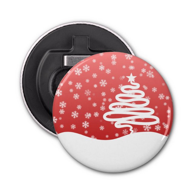 Vit jul flasköppnare (Framsidan)