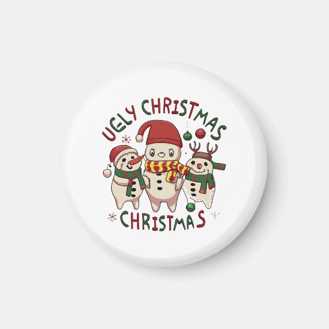 vit jul ;FUL JUL Magnet (Framsidan)
