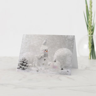 Vit jul helgkort