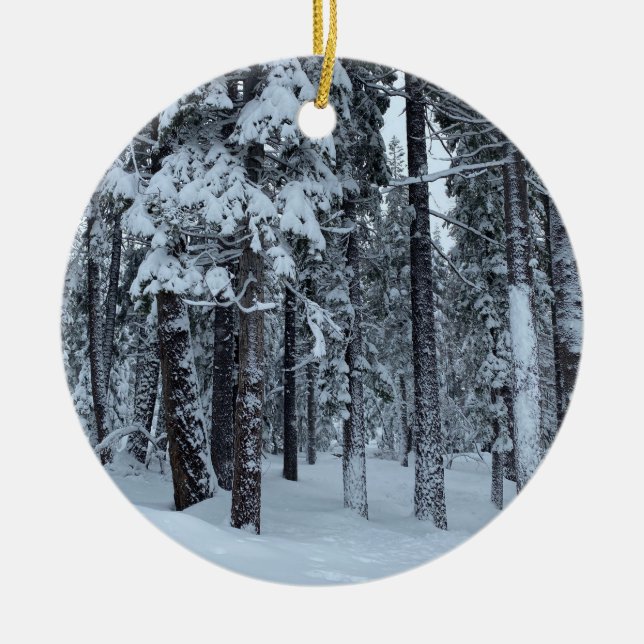 Vit jul julgransprydnad keramik (Framsidan)