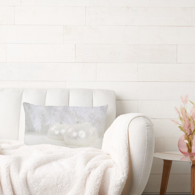 Vit jul lumbarkudde (Soffa)