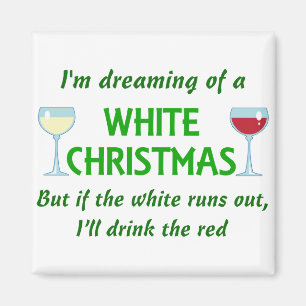 Vit jul magnet