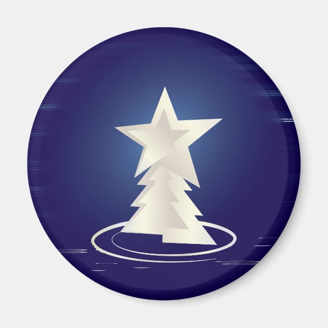 Vit jul magnet (Framsidan)
