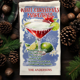 Vit jul Margarita Holiday Cocktail Recept Kökshandduk
