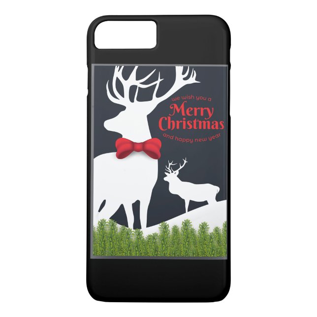 Vit jul med renar  Case-Mate iPhone skal ("A little holiday magic in your hands - cozy reindeer"
snowy night and Christmas cheer.")