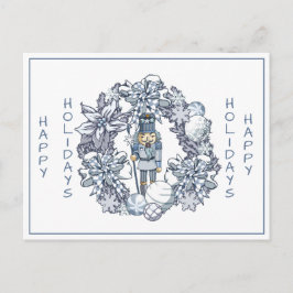 Vit jul Nutcracker Utandning Vykort
