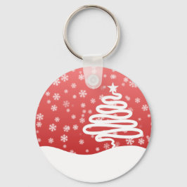 Vit jul nyckelring