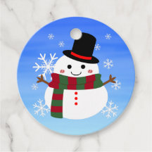 Vit jul Snögubbe