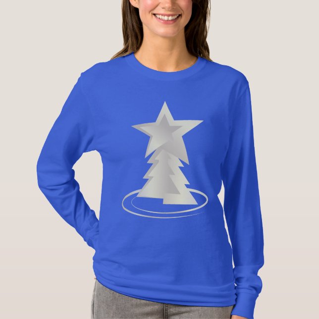 Vit jul t shirt (Framsida)