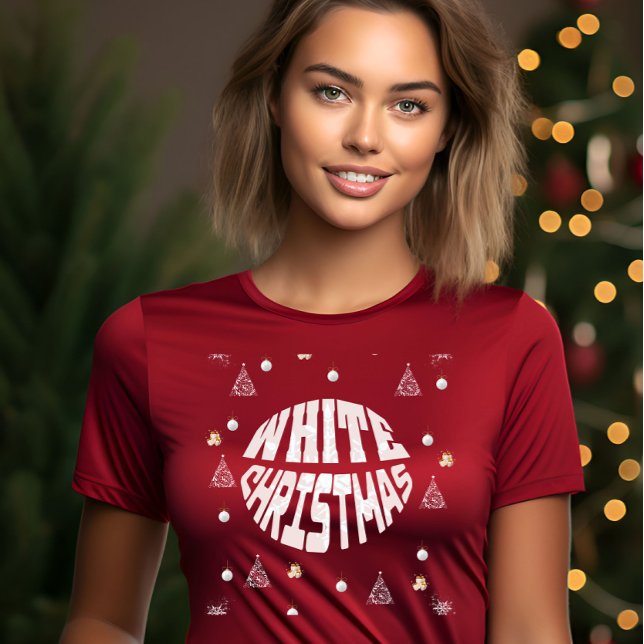 Vit jul t shirt (Skapare uppladdad)
