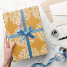 Vit Julfest för modern Elegant Gult  