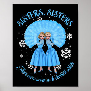 Vit julfilm 1954 Julafton Snö Holid Poster