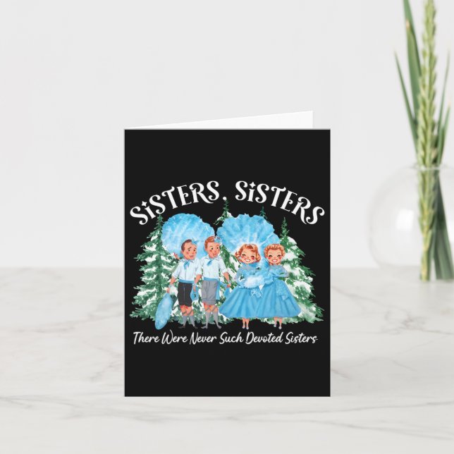 Vit julfilm 1954 Julafton Snö Pajam Kort (Framsida)