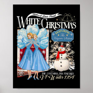 Vit julfilm 1954 Pajamas Helgdag Poster