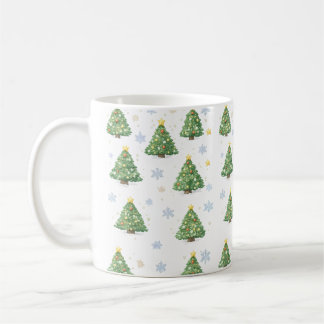 Vit julgransmugg kaffemugg