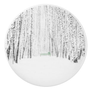 Vit julklapp knopp