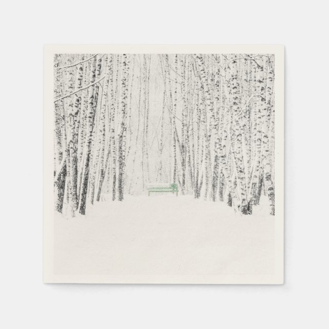 Vit julklapp pappersservett (Framsidan)