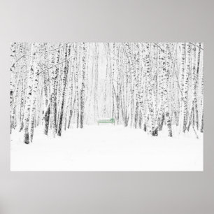 Vit julklapp poster
