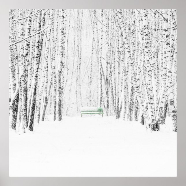 Vit julklapp poster (Framsidan)