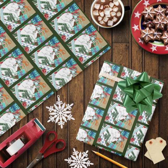 Vit julklapp presentpapper (Skapare uppladdad)