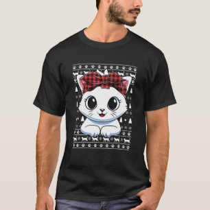 Vit julklapp Röd Play Bandana Julafton Gi T Shirt